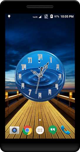 Play APK Water Drops Clock Live WP  and enjoy Water Drops Clock Live WP with UptoPlay losiento.theme.clock.waterdrops