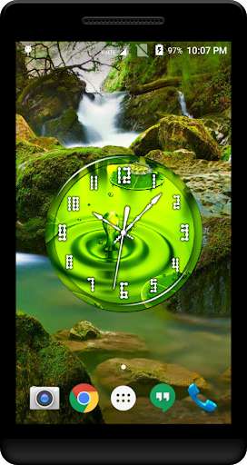 Play APK Water Drops Clock Live WP  and enjoy Water Drops Clock Live WP with UptoPlay losiento.theme.clock.waterdrops
