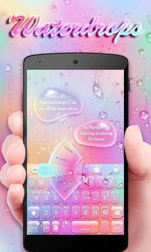 Play APK Waterdrops GO Keyboard Theme  and enjoy Waterdrops GO Keyboard Theme with UptoPlay com.jb.emoji.gokeyboard