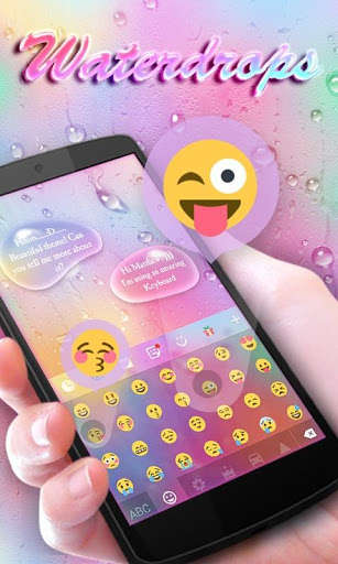 Play APK Waterdrops GO Keyboard Theme  and enjoy Waterdrops GO Keyboard Theme with UptoPlay com.jb.emoji.gokeyboard