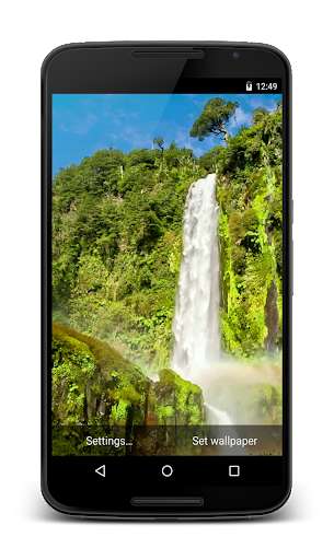 Play APK Waterfall 3D Live Wallpaper  and enjoy Waterfall 3D Live Wallpaper with UptoPlay com.Waterfall3DLiveWallpaperHD