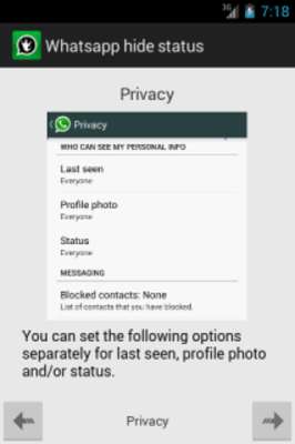 Play Whatsapp hide status 