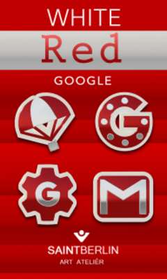 Play White Red Icon Pack 
