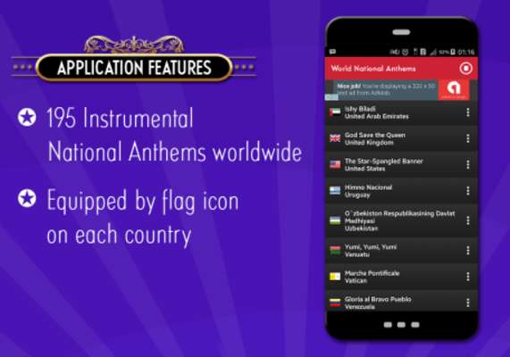 Play World National Anthems 