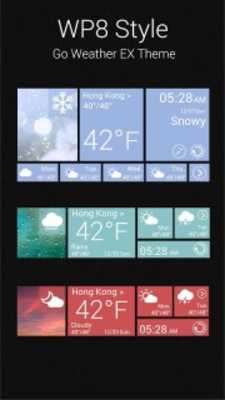 Play WP8. GO Weather EX Theme 