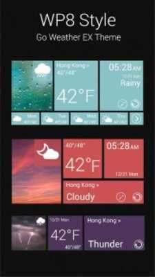 Play WP8. GO Weather EX Theme 