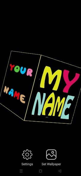 Play 3D My Name Live Wallpaper 