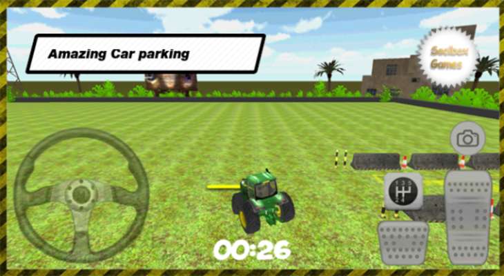Play 3D Tractor Car Parking 