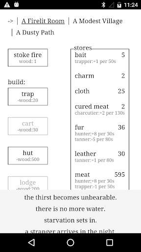 Play APK A Dark Night  and enjoy A Dark Night with UptoPlay com.dragonstudio.adarkroom