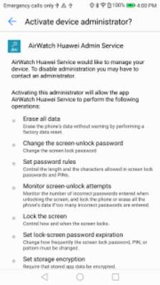 Play AirWatch Service for Huawei Play AirWatch Service for Huawei