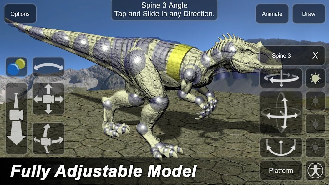 Play APK Allosaurus Mannequin  and enjoy Allosaurus Mannequin with UptoPlay com.apps3DMannequins.AllosaurusMannequin