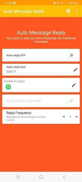 Play Auto Reply for WhatsApp 