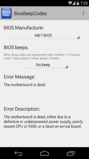 Play APK BIOS Beep computer error codes and enjoy BIOS Beep computer error codes with UptoPlay es.smvarela.biosbeepcodes Play APK BIOS Beep computer error codes and enjoy BIOS Beep computer error codes with UptoPlay es.smvarela.biosbeepcodes