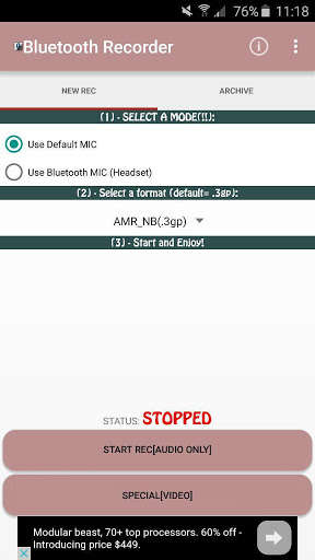 Play APK Bluetooth Recorder  and enjoy Bluetooth Recorder with UptoPlay com.bluetoothrecorder