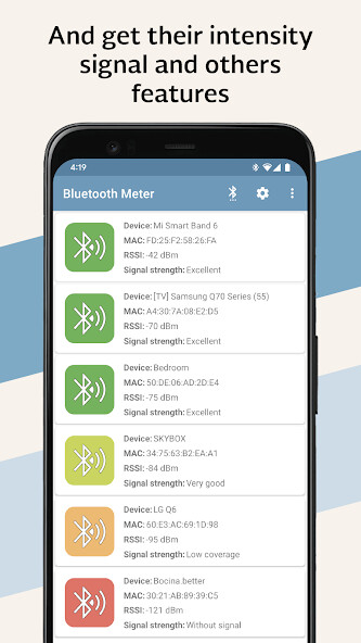 Play APK Bluetooth Signal Meter  and enjoy Bluetooth Signal Meter with UptoPlay com.infomultiverse.btmeter