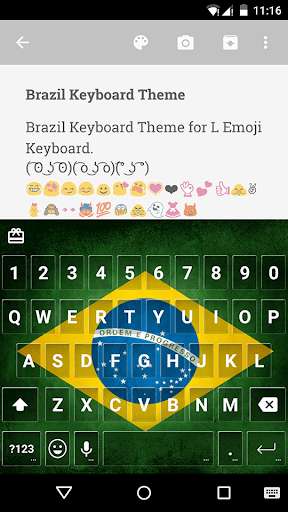 Play APK Brazil Keyboard Emoji Keyboard  and enjoy Brazil Keyboard Emoji Keyboard with UptoPlay com.kkkeyboard.emoji.keyboard.theme.BrazilKeyboard