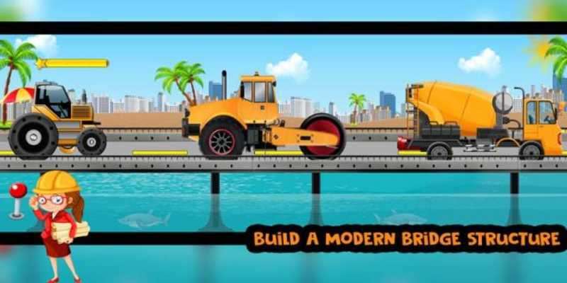 Play Bridge Construction Crew 2D: Bridge Builder Game Play Bridge Construction Crew 2D: Bridge Builder Game