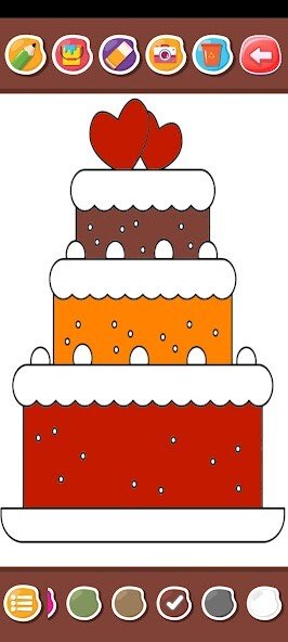 Play cake coloring book 