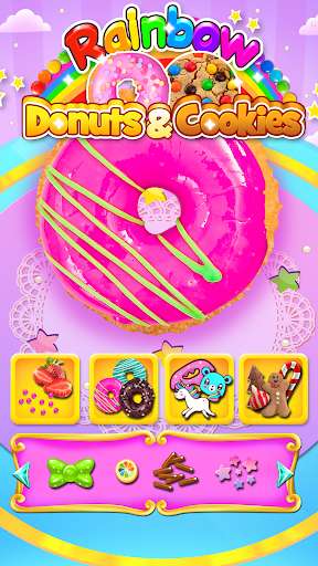 Play Candy Rainbow Cookies & Donuts Make & Bake  and enjoy Candy Rainbow Cookies & Donuts Make & Bake with UptoPlay