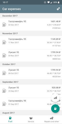 Play APK Car expenses  and enjoy Car expenses with UptoPlay com.struchev.car_expenses
