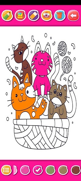 Play cat coloring book 