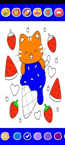 Play cat coloring book 