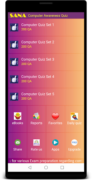 Play APK Computer Awareness quiz  and enjoy Computer Awareness quiz with UptoPlay com.sanaedutech.computer_awareness