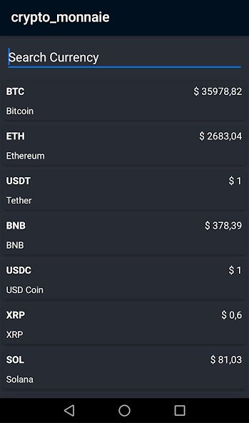 Play Cryptocurrency Tracker 