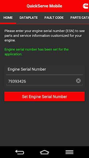 Play APK Cummins QuickServe Mobile  and enjoy Cummins QuickServe Mobile with UptoPlay com.cummins.quickservemobile