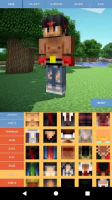 Play Custom Skin Editor Minecraft 