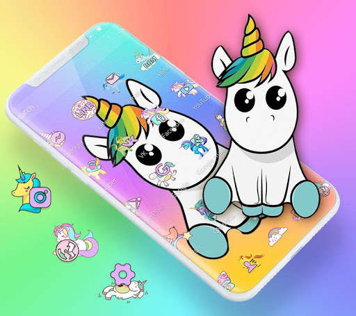 Play APK Cute Colorful Cartoon Unicorn Theme  and enjoy Cute Colorful Cartoon Unicorn Theme with UptoPlay com.launcher.theme.t211808872