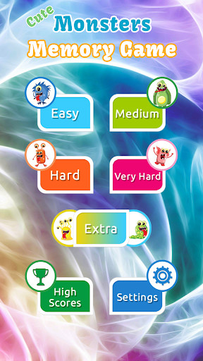 Play Cute Monsters Memory Game 