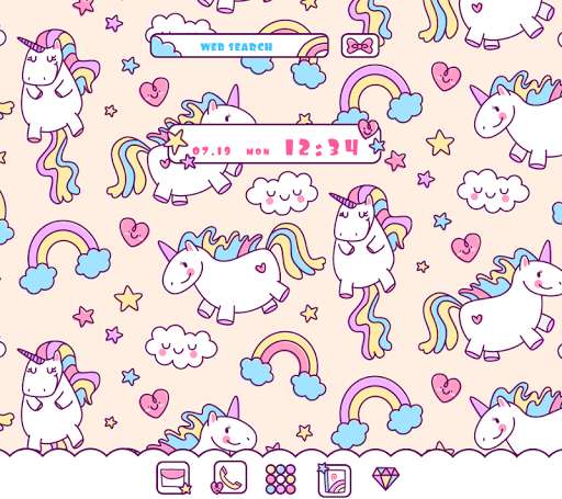 Play APK Cute Wallpaper Endearing UnicornsTheme  and enjoy Cute Wallpaper Endearing UnicornsTheme with UptoPlay jp.co.a_tm.android.plus_sweet_unicorn