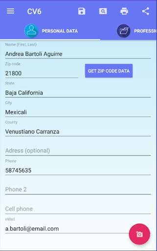 Play APK CV6 FREE (Curriculum Vitae)  and enjoy CV6 FREE (Curriculum Vitae) with UptoPlay com.blenzco.blenzco.CV6.gratis