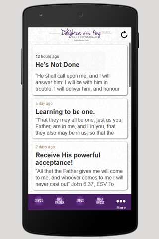 Play APK Daughters of the King Daily Devotionals  and enjoy Daughters of the King Daily Devotionals with UptoPlay com.conduit.app_59adaf8bf20a49fd96c1e367a7ad0d91.app