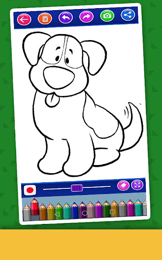 Play dog coloring book 