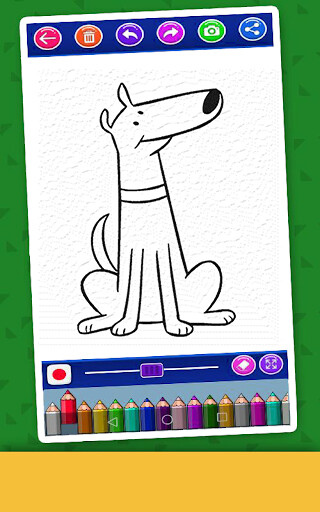 Play dog coloring book 