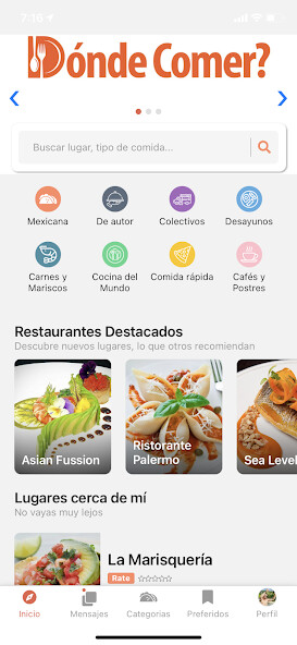 Play APK DONDE COMER  and enjoy DONDE COMER with UptoPlay com.exception.restaurantapp