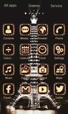 Play Eiffel Tower. GO Launcher EX Theme 