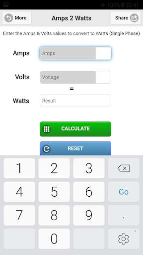 Play APK Electrical Amps 2 Watts Free  and enjoy Electrical Amps 2 Watts Free with UptoPlay com.procerts.amps2watts