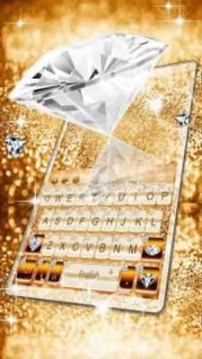 Play Elegant Gold Diamond Keyboard Theme 