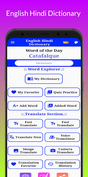 Play APK English Hindi Dictionary  and enjoy English Hindi Dictionary with UptoPlay com.VTechnoTM.Dictionary