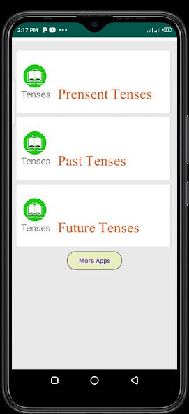 Play APK English tenses  and enjoy English tenses with UptoPlay com.predictapps.englishgtenses