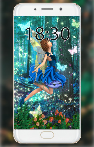 Play APK Fairy Wallpaper  and enjoy Fairy Wallpaper with UptoPlay com.fairywallpaper.fairypictures.cute.fairies.art.blue.wings.girly.hd.beautiful.funny.girls.green.background