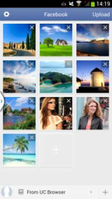 Play FB Photo Uploader- UC Browser 