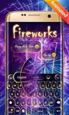 Play Fireworks GO Keyboard Animated Theme 