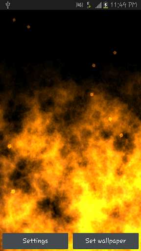 Play APK Flames HD Live Wallpaper Free  and enjoy Flames HD Live Wallpaper Free with UptoPlay trinity.mysticflameshdpro<br><br><br>Features Available-<br><br><br>- 5 rich HD background themes to choose from- Perfect Black, Forest Fire, Hell Fire, Textured Black and Burnt Bricks<br><br>- 5 different Flame types<br><br>- 6 intense colors for flame- Fiery Red, Mystic Blue, Misty Green, Glossy Pink, Smoky White and a Random Mix Type which produces brilliant random colored flames<br><br>- Customize the density, lifetime and velocity of flames<br><br>- Enable/Disable Soot particles being released from within the flames<br><br>- Scrolling support even for devices not having default scrolling(Samsung Note,Galaxy series,etc)<br><br>- No push notifications, No Spyware, No Malware<br><br>- App can be moved to SD card <br><br>Installation instructions: Home -