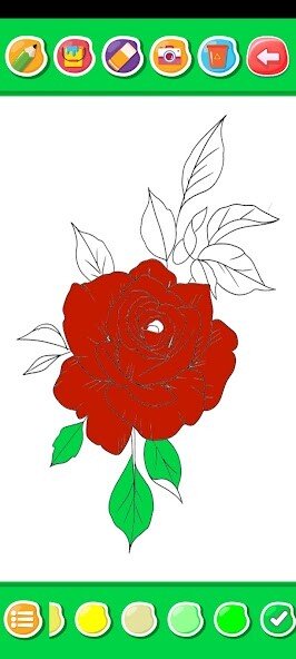 Play flower coloring book 