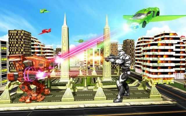 Play Flying Car Robot Transformation Real Robot Car 