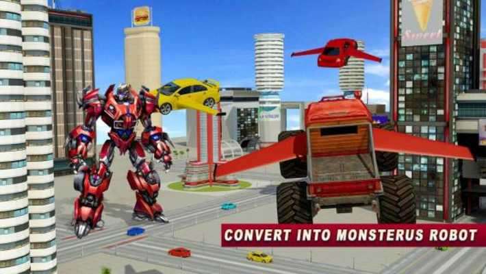 Play Flying Monster Truck Wars 